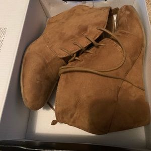 New Directions lace up booties